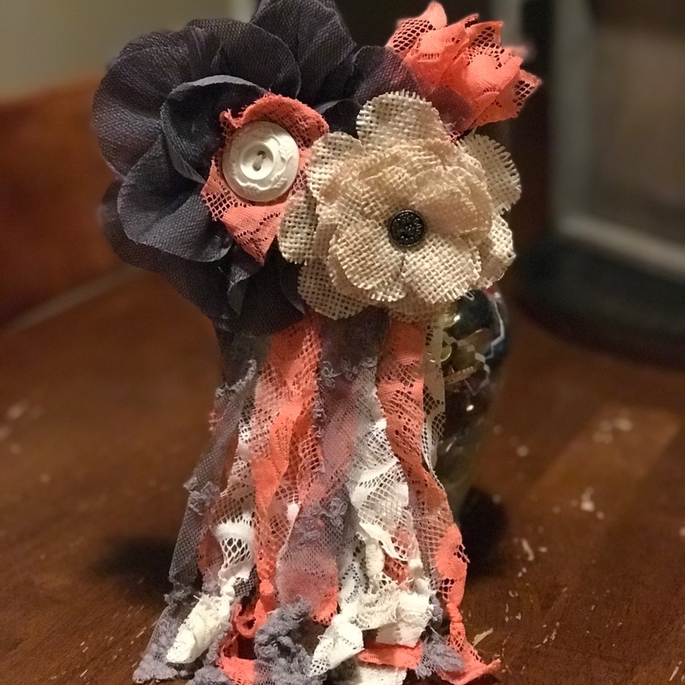 Upcycled Flower Pin